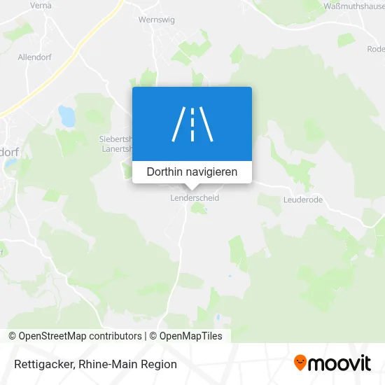 Rettigacker Karte