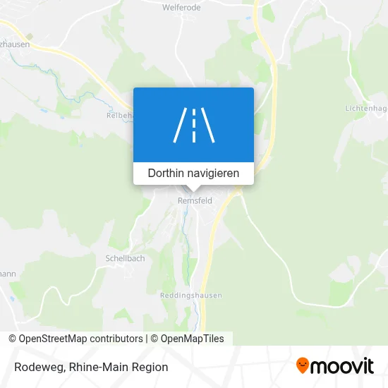Rodeweg Karte