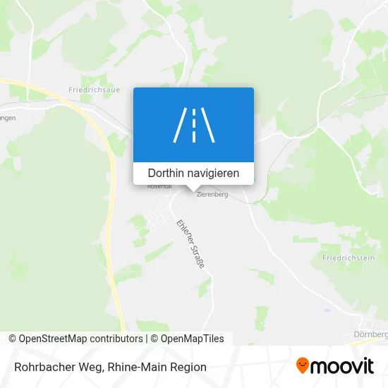 Rohrbacher Weg Karte