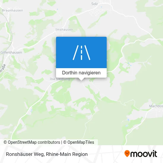 Ronshäuser Weg Karte