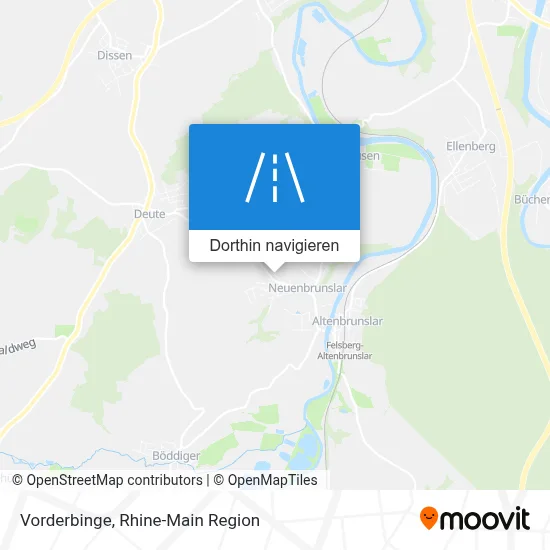 Vorderbinge Karte