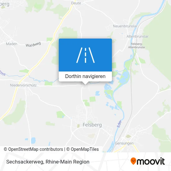 Sechsackerweg Karte