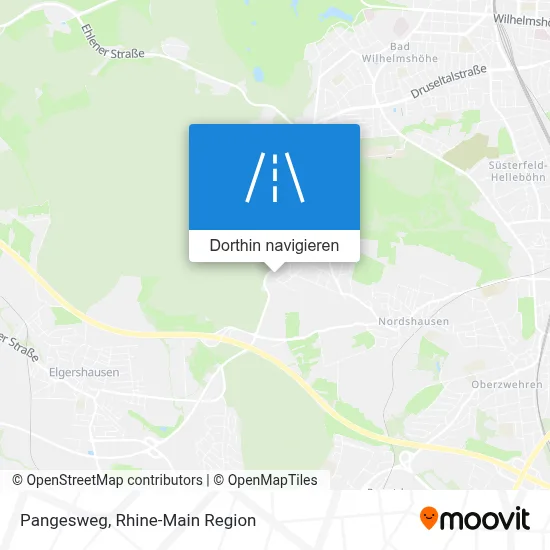 Pangesweg Karte