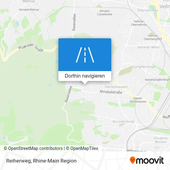 Reiherweg Karte