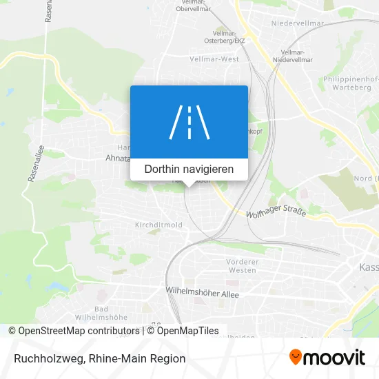 Ruchholzweg Karte