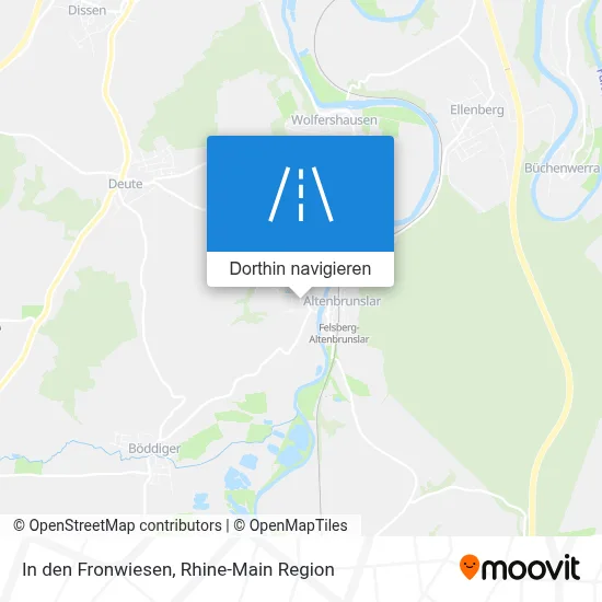 In den Fronwiesen Karte