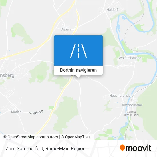 Zum Sommerfeld Karte