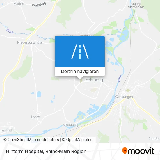 Hinterm Hospital Karte
