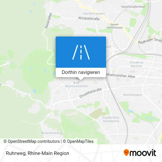 Ruhrweg Karte