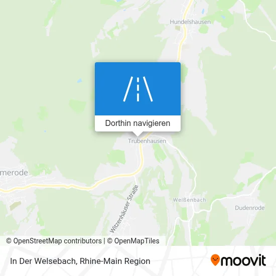 In Der Welsebach Karte