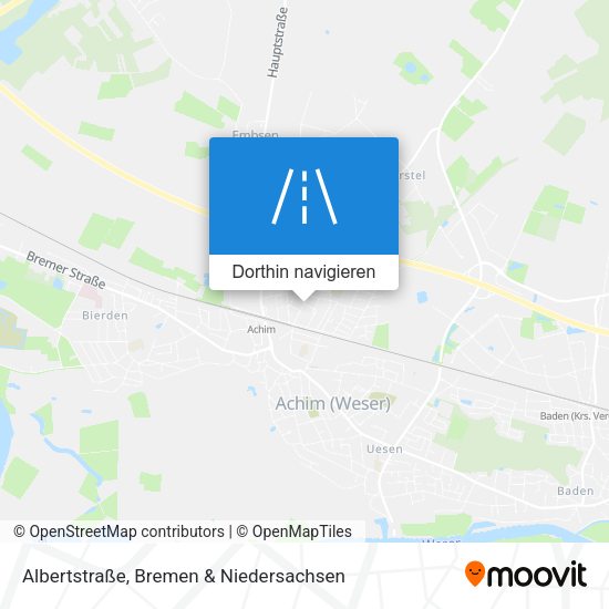 Albertstraße Karte