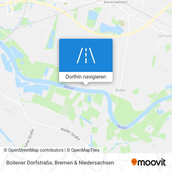 Bollener Dorfstraße Karte