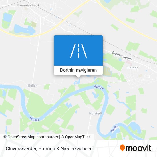 Clüverswerder Karte
