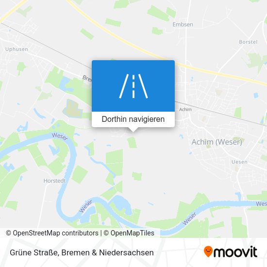 Grüne Straße Karte