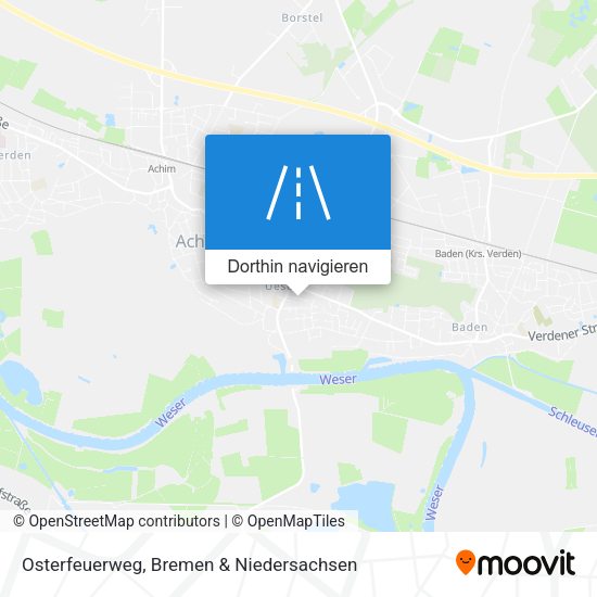 Osterfeuerweg Karte