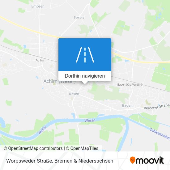 Worpsweder Straße Karte