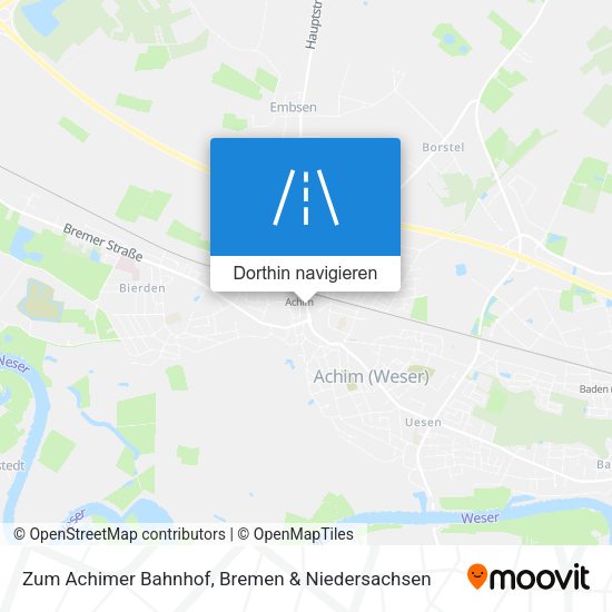 Zum Achimer Bahnhof Karte