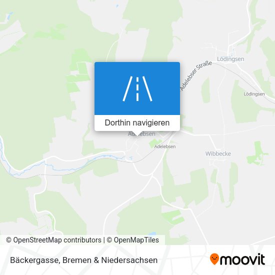Bäckergasse Karte