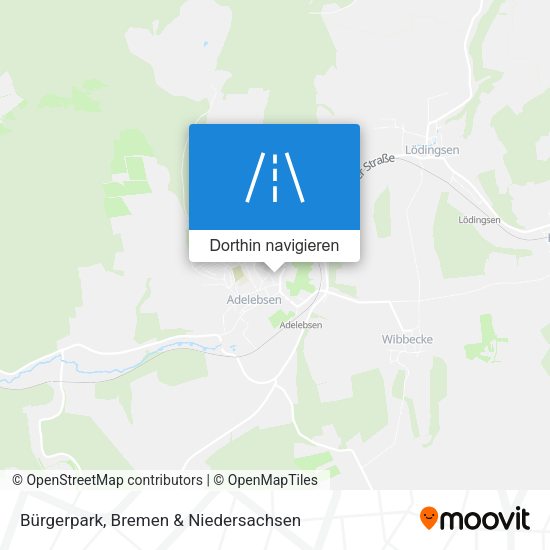 Bürgerpark Karte