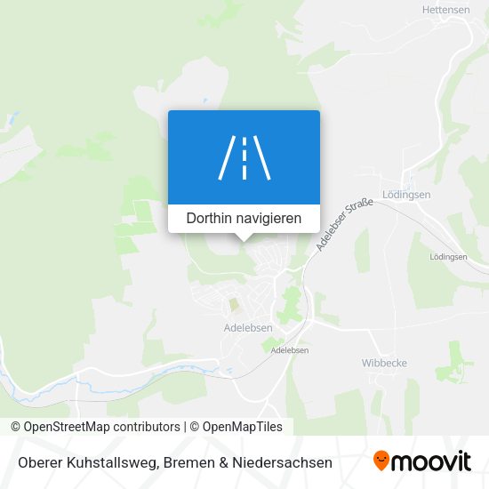 Oberer Kuhstallsweg Karte