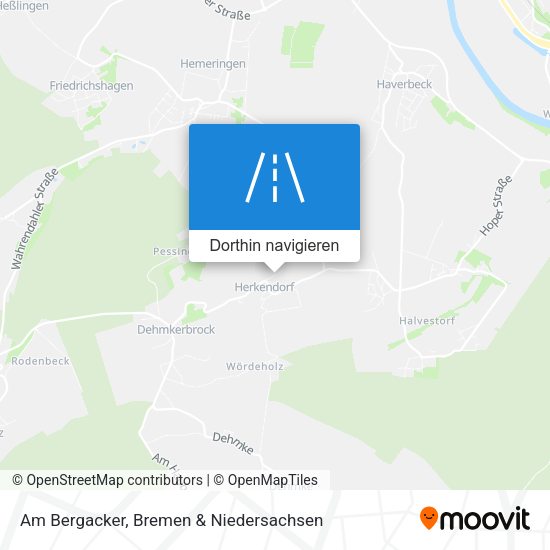 Am Bergacker Karte