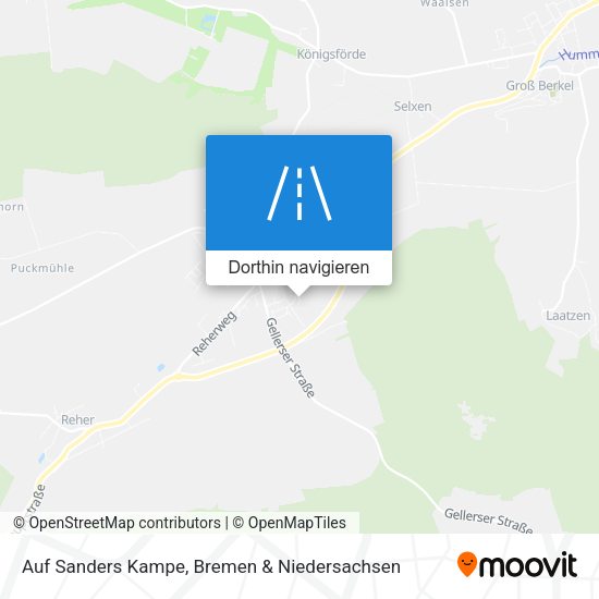 Auf Sanders Kampe Karte