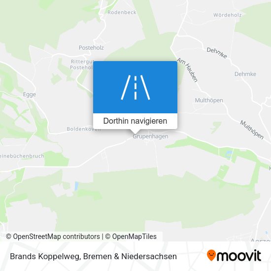 Brands Koppelweg Karte
