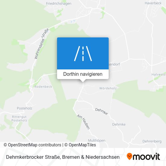 Dehmkerbrocker Straße Karte