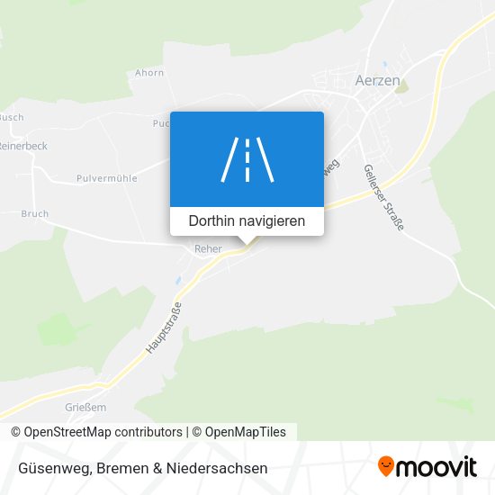 Güsenweg Karte