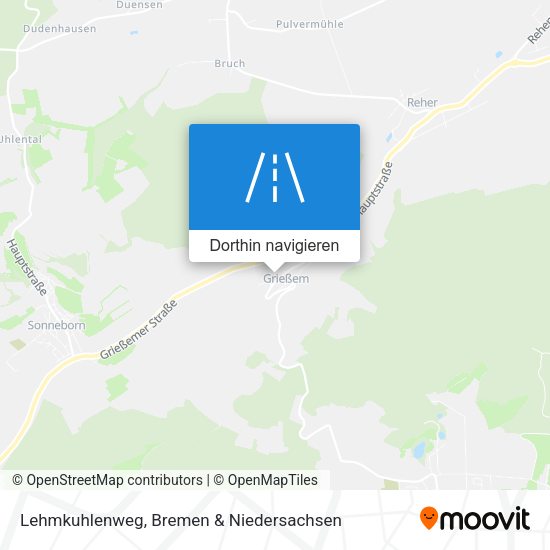 Lehmkuhlenweg Karte