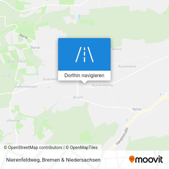 Nierenfeldweg Karte