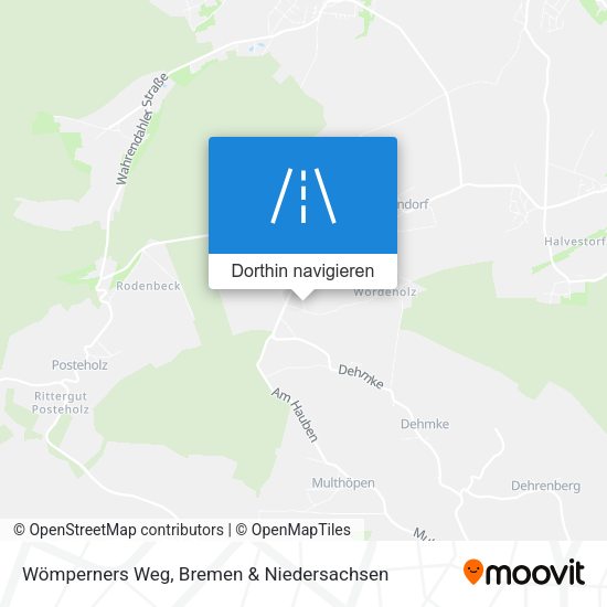 Wömperners Weg Karte