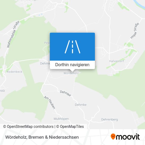 Wördeholz Karte