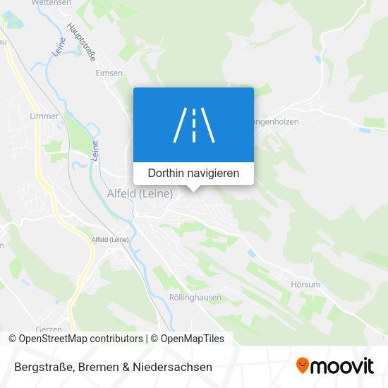 Bergstraße Karte