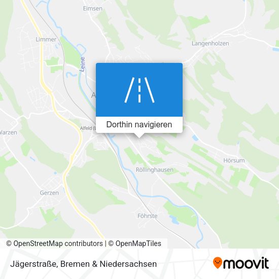 Jägerstraße Karte