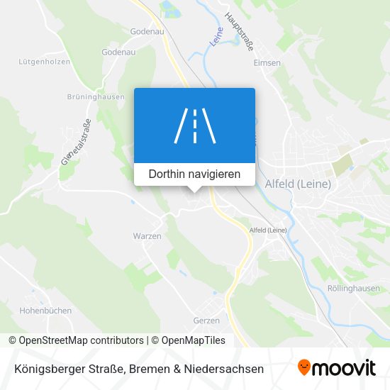 Königsberger Straße Karte