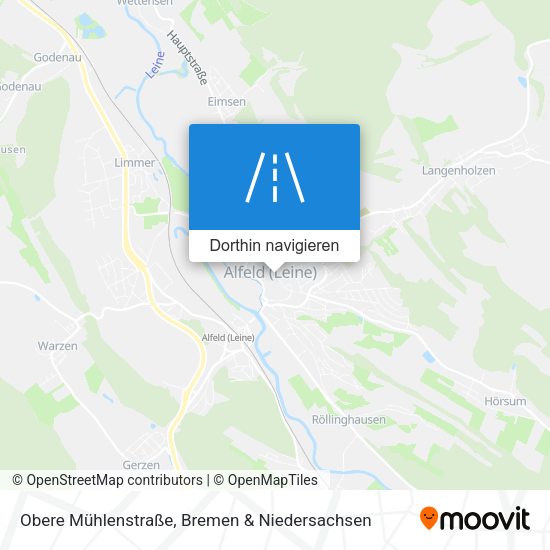 Obere Mühlenstraße Karte