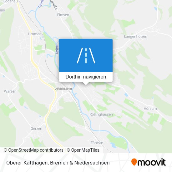 Oberer Katthagen Karte