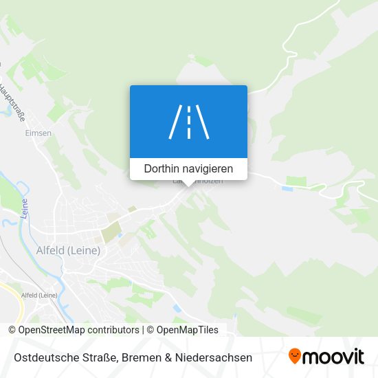 Ostdeutsche Straße Karte