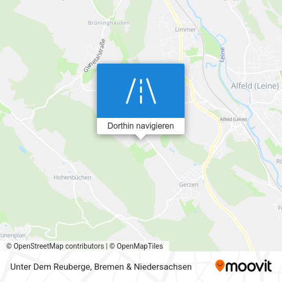Unter Dem Reuberge Karte