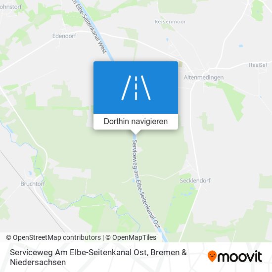 Serviceweg Am Elbe-Seitenkanal Ost Karte