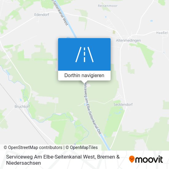 Serviceweg Am Elbe-Seitenkanal West Karte