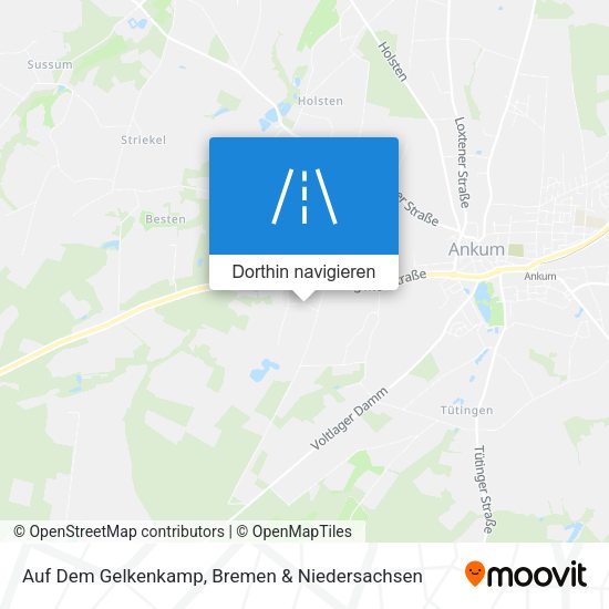 Auf Dem Gelkenkamp Karte