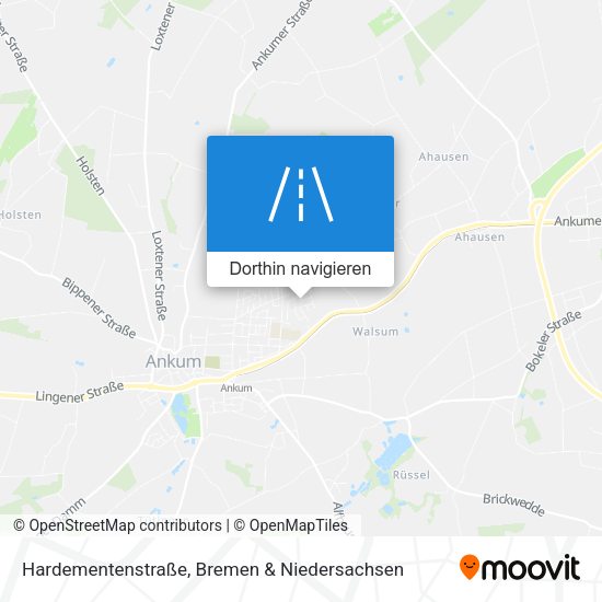 Hardementenstraße Karte
