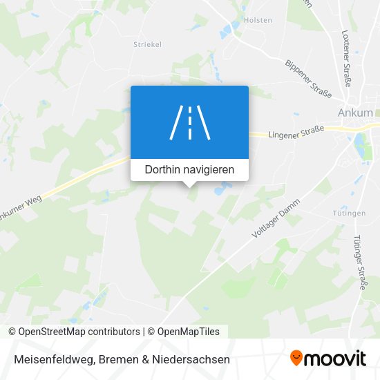 Meisenfeldweg Karte