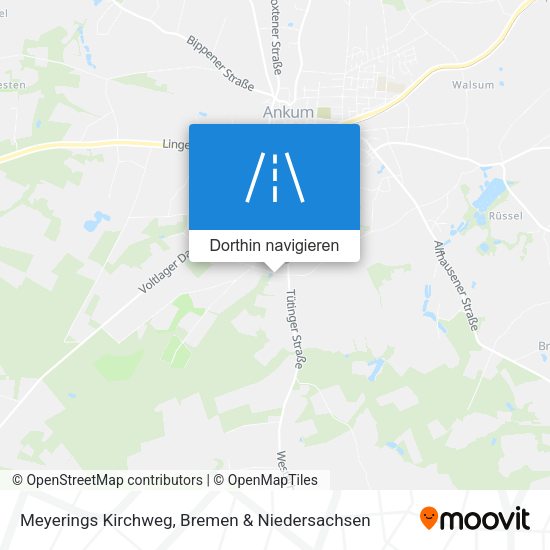 Meyerings Kirchweg Karte