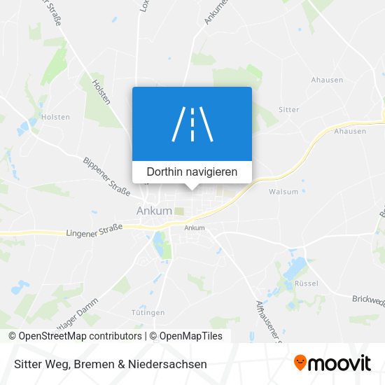 Sitter Weg Karte