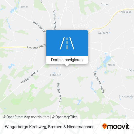 Wingerbergs Kirchweg Karte