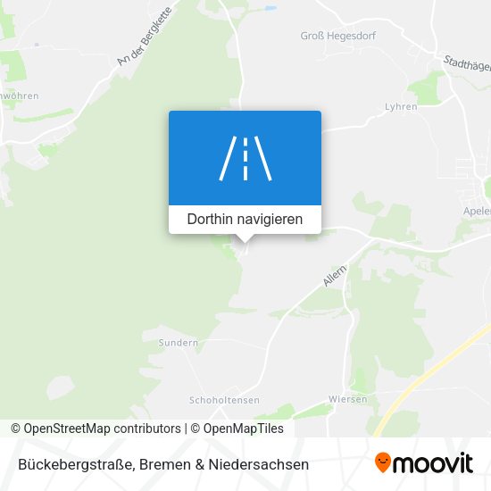 Bückebergstraße Karte