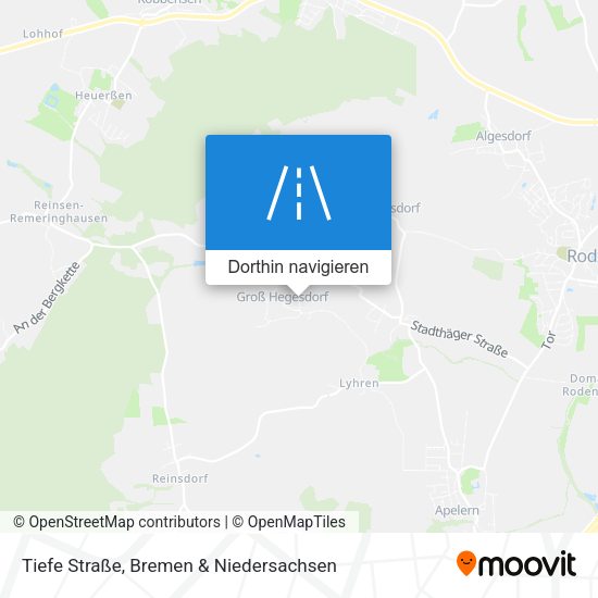 Tiefe Straße Karte